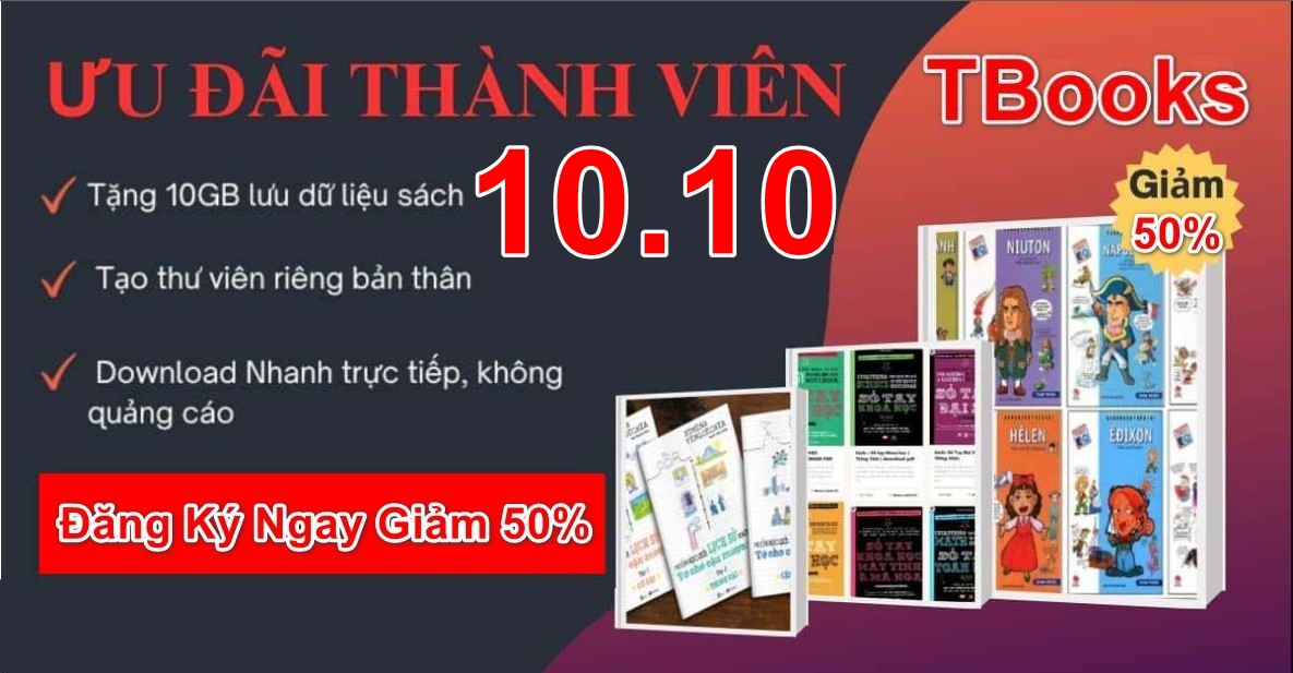 Giảm giá 50% Nhân dịp 10.10, Tbooks mang đến ưu đãi đặc biệt Gói 1 năm