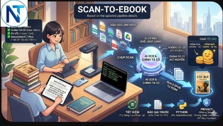 🚀 SCAN-TO-EBOOK: BIẾN SÁCH GIẤY “CỤC GẠCH” THÀNH EBOOK XỊN MỊN TRONG MỘT NỐT NHẠC!