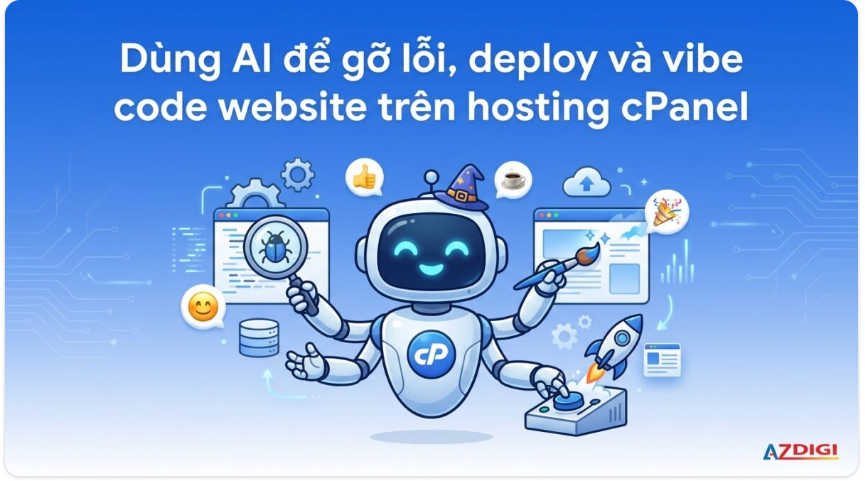 Biến AI Thành "Kỹ Thuật Viên" Riêng: Cách Dùng AI Để Gỡ Lỗi, Deploy Và Vibe Code Trên cPanel Hosting